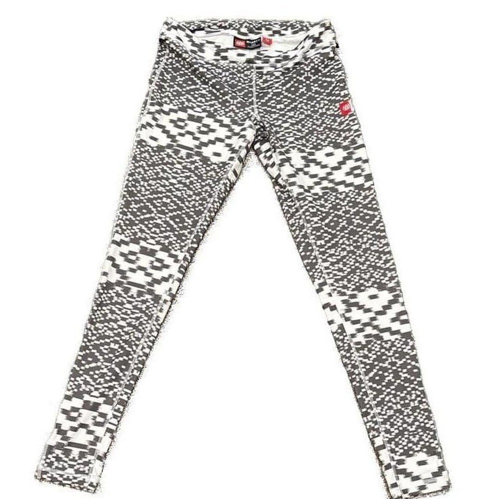 686 Smarty Baselayer Leggings - Women's Black/White Geometric Pattern - Size M